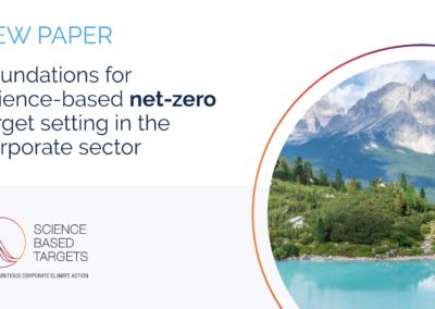 Science Based Targets initiative (SBTi) To Develop Science-Based Global Standard For Setting Corporate Net Zero Targets